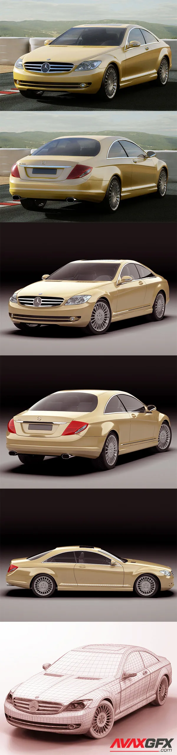 Mercedes-Benz CL 2007 3D Model