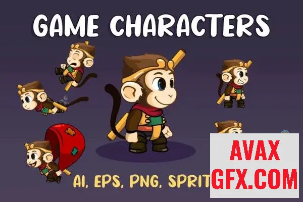 Unity Asset - Monkey Game Character Sprite
