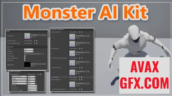 Unreal Engine Asset - Monster Ai Kit v5.0+