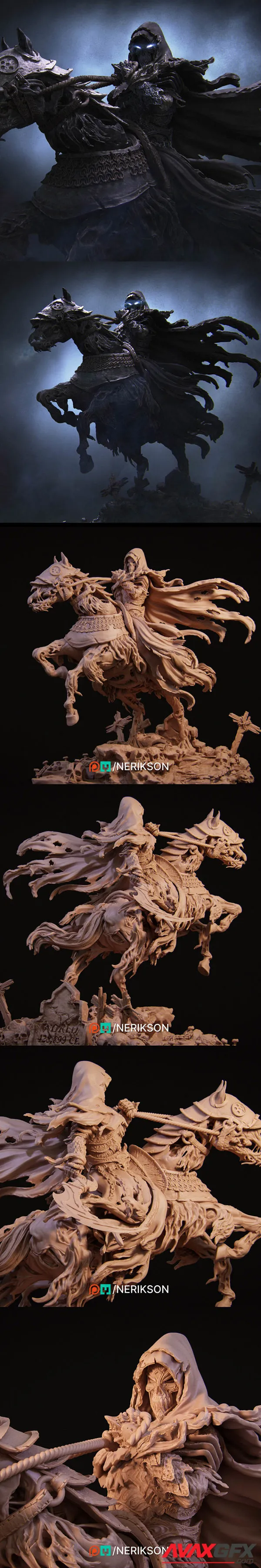 Nerikson – Four Horseman Death – Main Variant – 3D Print
