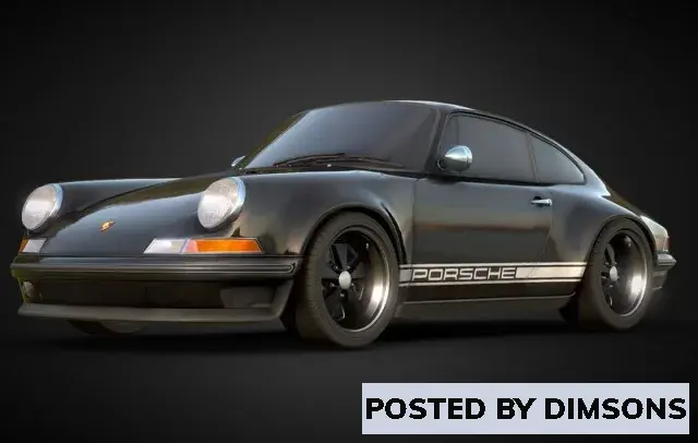 Vehicles, cars Porsche Singer 911 Turbo  - 3D Model
