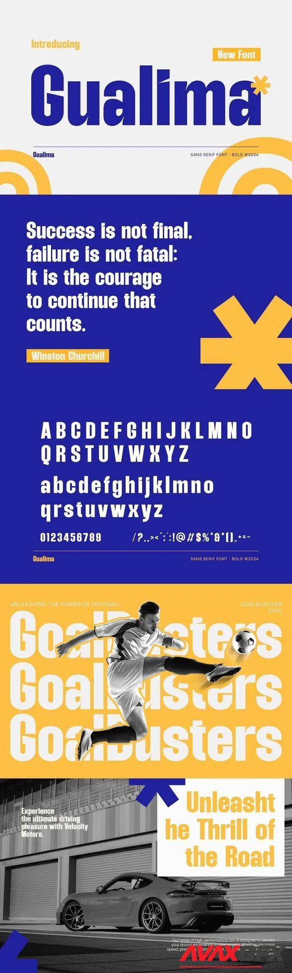 Gualima - Modern Condensed Sans Serif