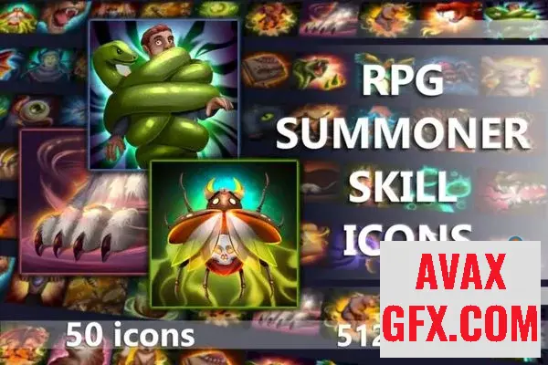 RPG Summoner Skill Icons