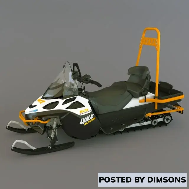 Bikes Snowmobile Ranger Alpine - 3D Model