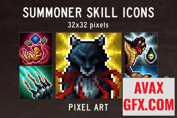 Summoner 32x32 Skills RPG Icon Pack