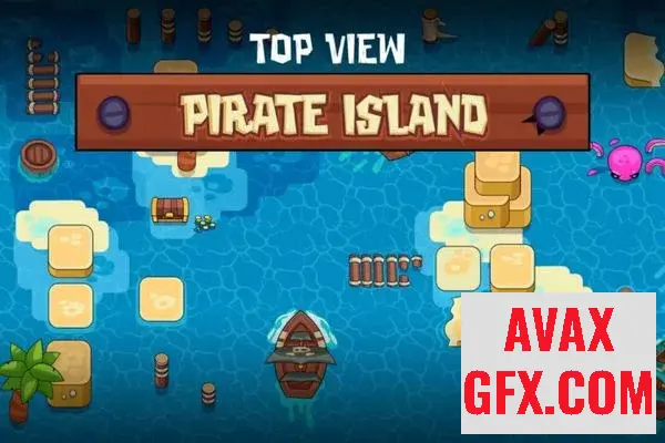 Top View Pirate Topic Game Asset Pack