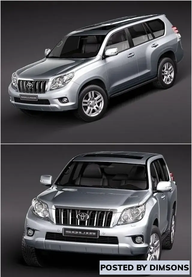 Vehicles, cars Toyota Land Cruiser Prado 2010  - 3D Model