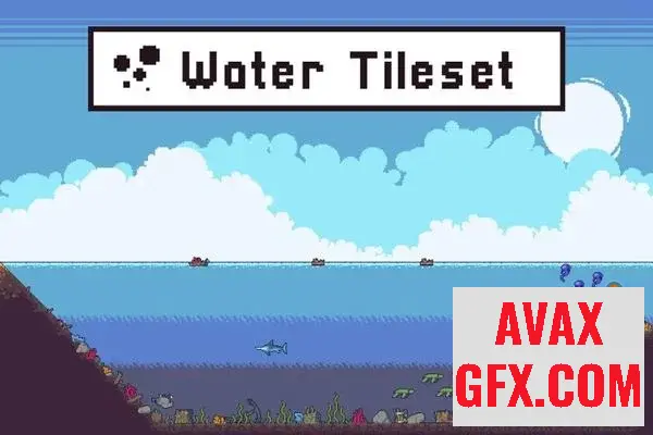 Unity Asset - Water Pack Tileset for Platformer Pixel Art