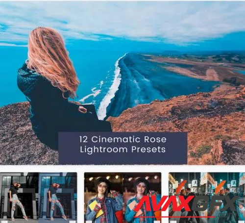 12 Cinematic Rose Lightroom Presets - EQU6UEY