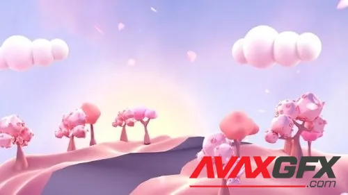 Videohive - Cherry Blossom Mountain 24280158