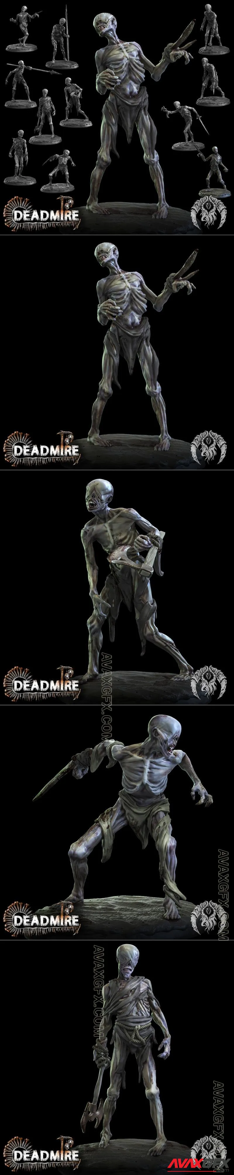 Bestiarum Miniatures - The Restless X12 - STL 3D Model