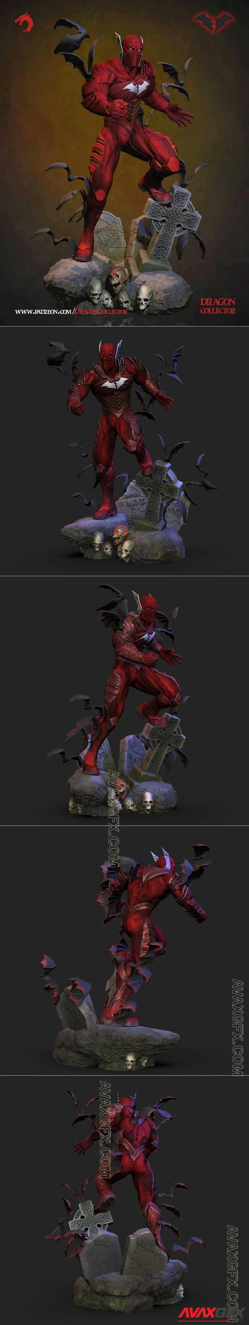 Dragon Collector - Red Death - STL 3D Model