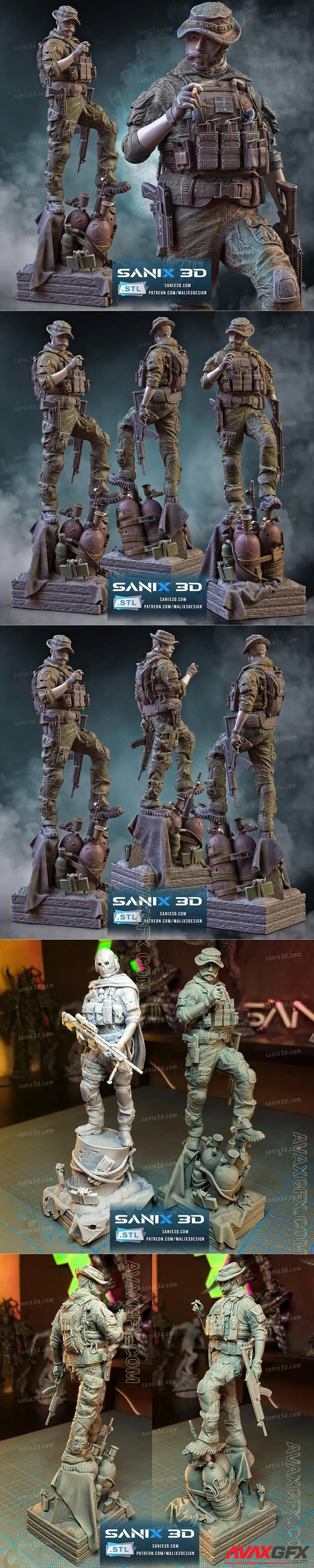 Sanix - Captain Price (Call of Duty) - STL 3D Model