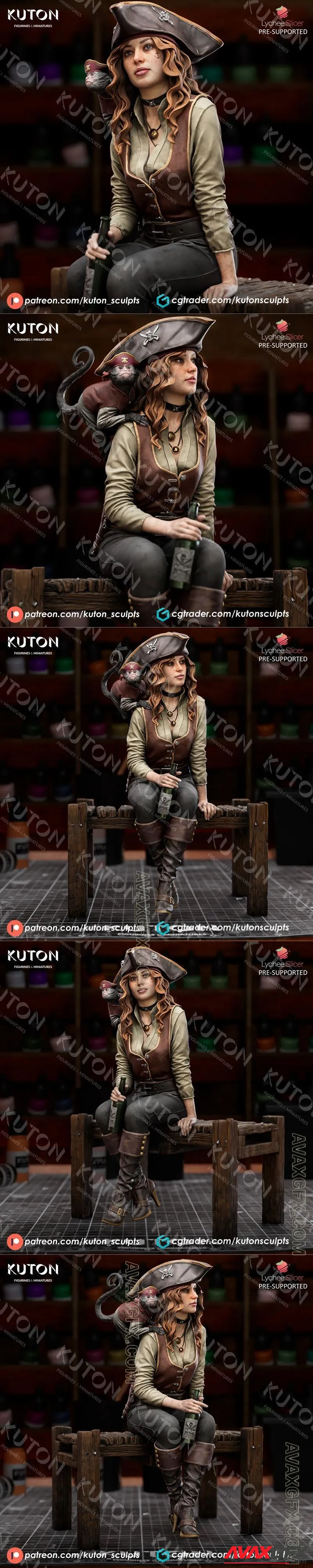 Kuton Figurines - Captain Lyra - STL 3D Model