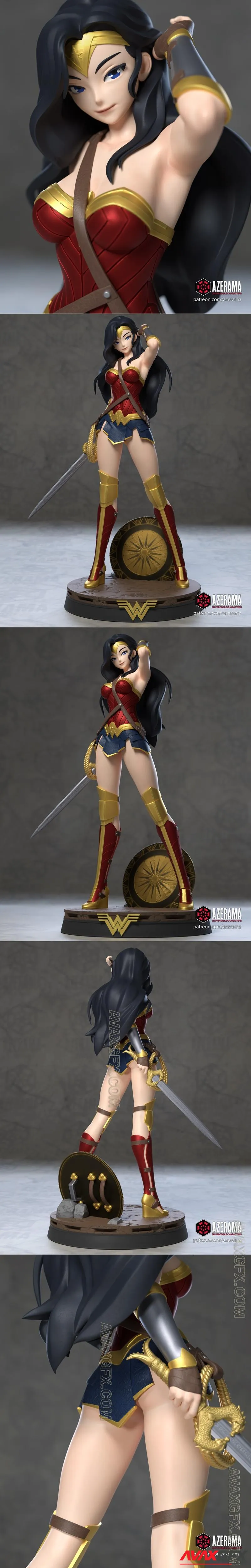 Azerama - Wonder Woman - STL 3D Model