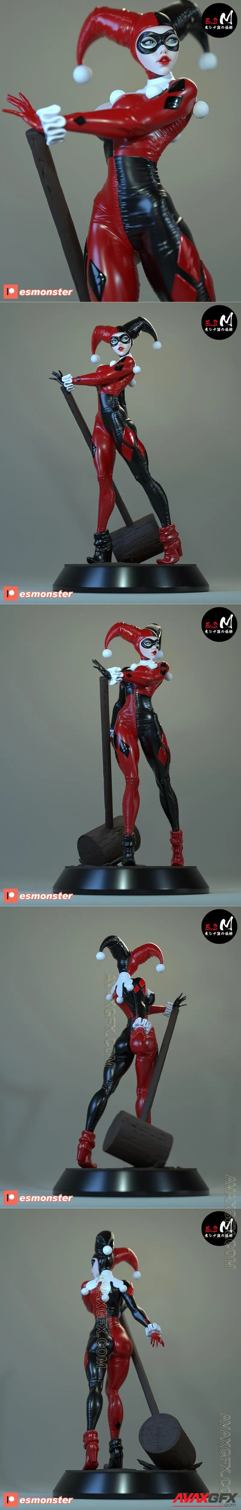 E.S Monster - Harley Quinn - STL 3D Model