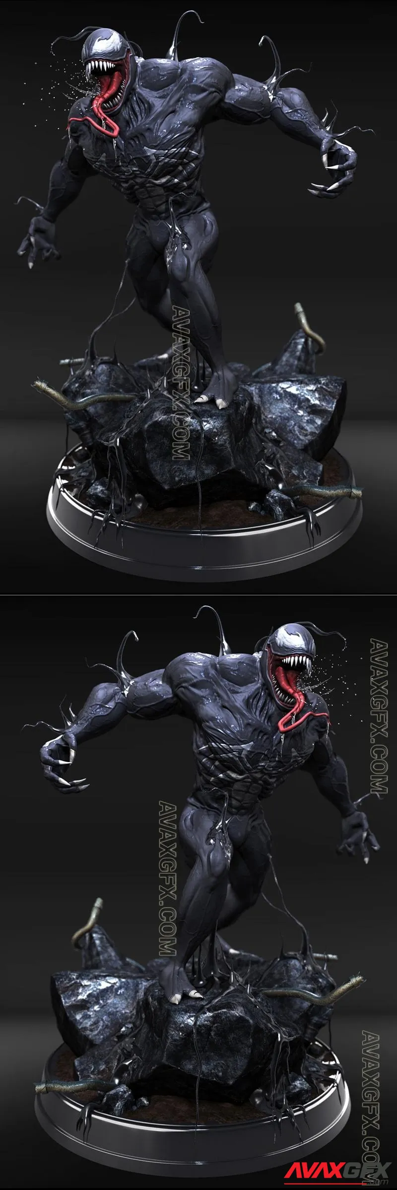 Venom Statue Sculpt - Chase Morello - STL 3D Model