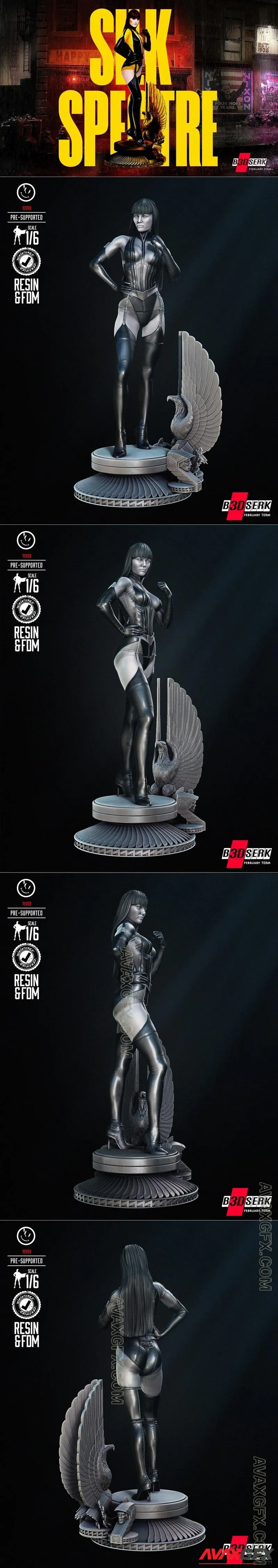 B3DSERK - Silk Spectre Sculpture - STL 3D Model