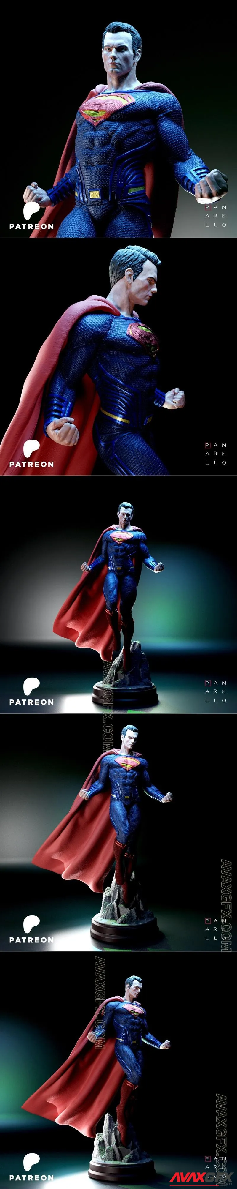 Panarello - Superman - Henry Cavill - STL 3D Model