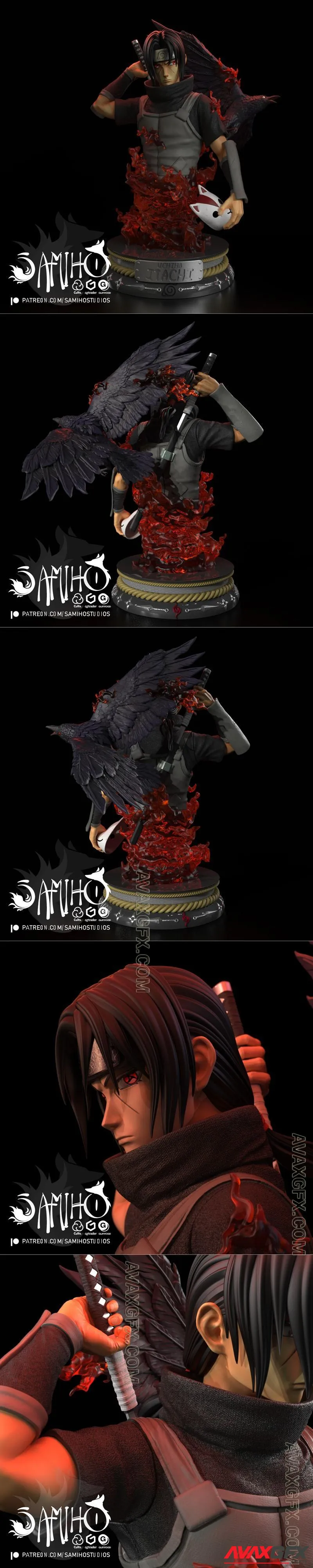 Samiho Studios - Itachi Uchiha (Anbu) - STL 3D Model