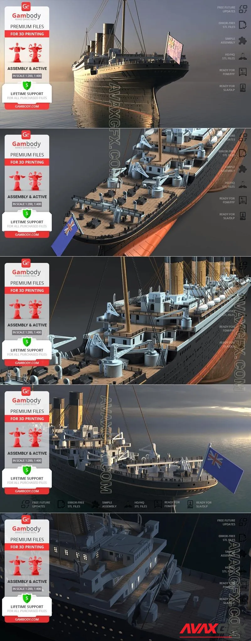 Gambody - Titanic - STL 3D Model
