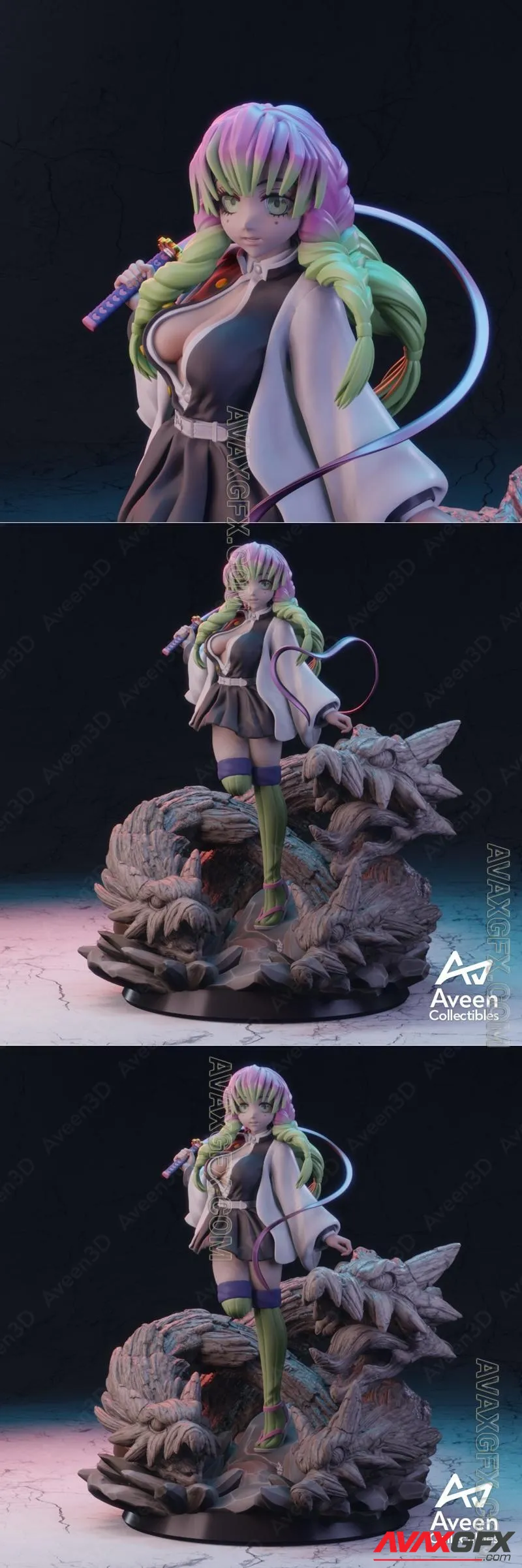 Aveen - Mitsuri Kanroji - STL 3D Model