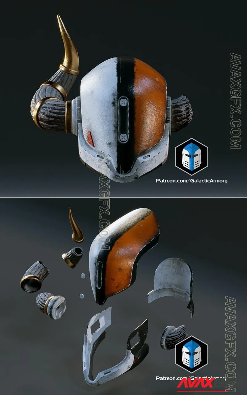 Shaxx Helmet - STL 3D Model