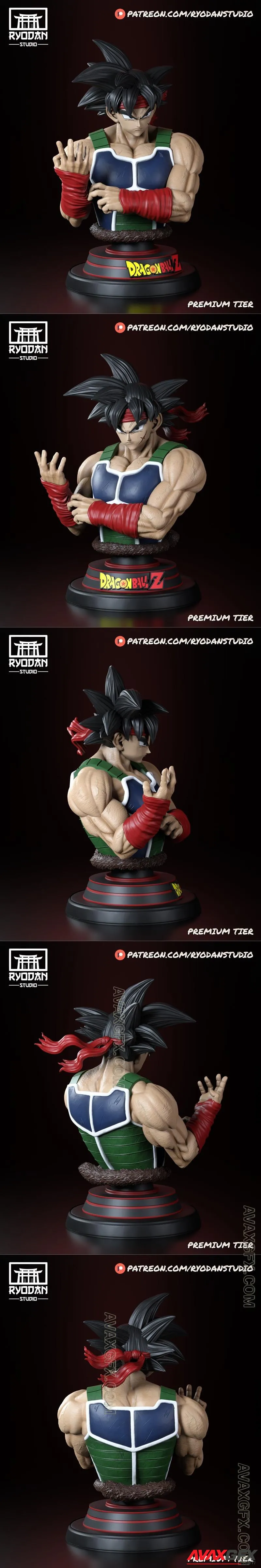 Bardock Bust - Ryodan Studio - STL 3D Model