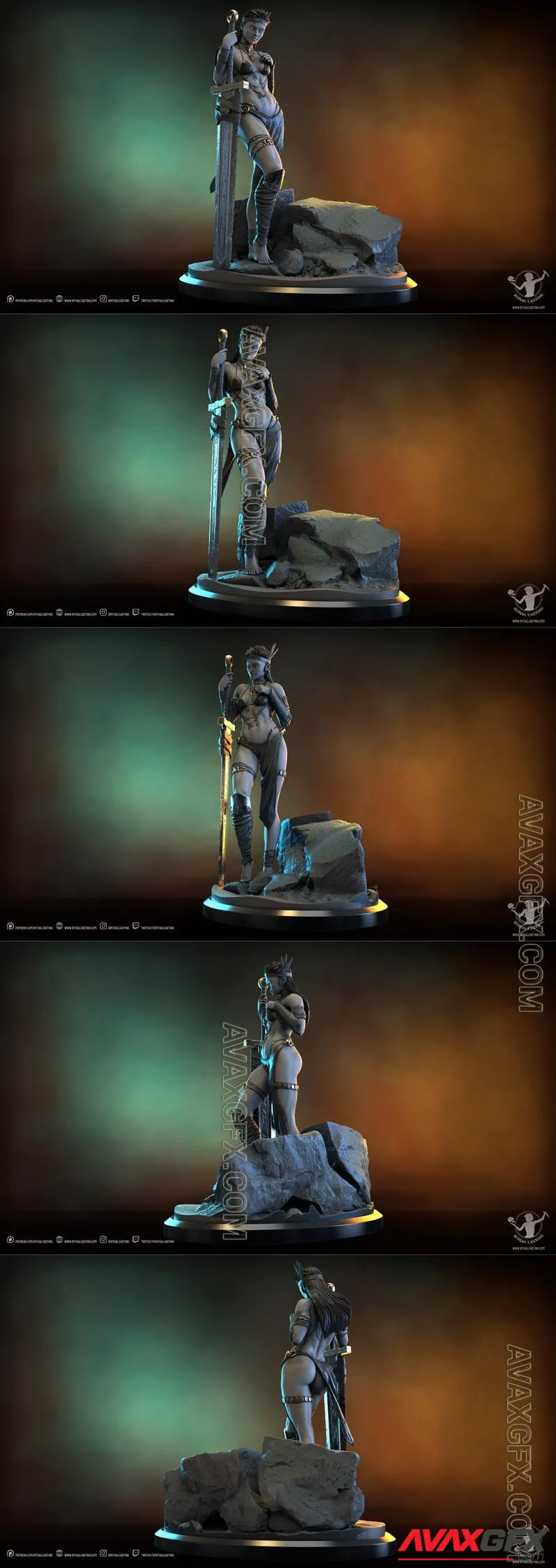 Ritual Casting - Ishka v2 - STL 3D Model