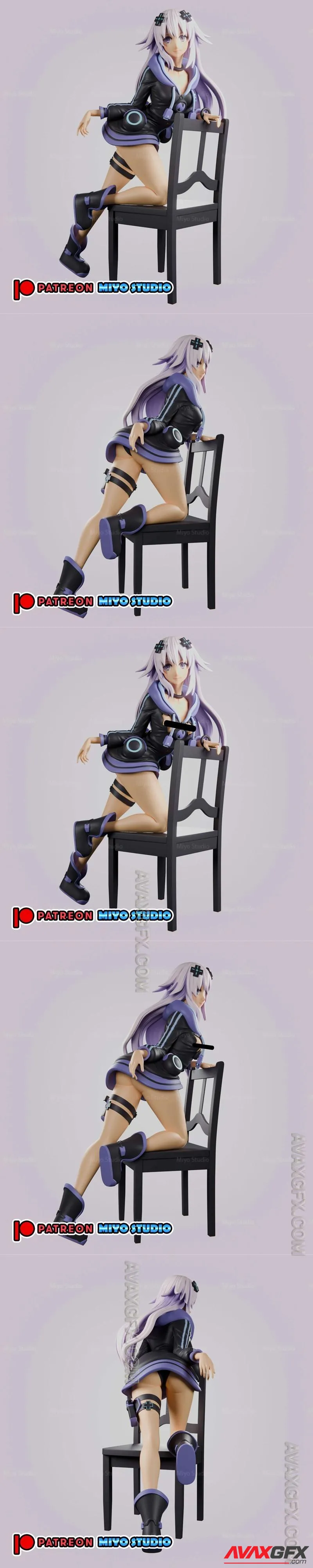 Miyo Studio - Neptune - Hyperdimension Neptunia - STL 3D Model