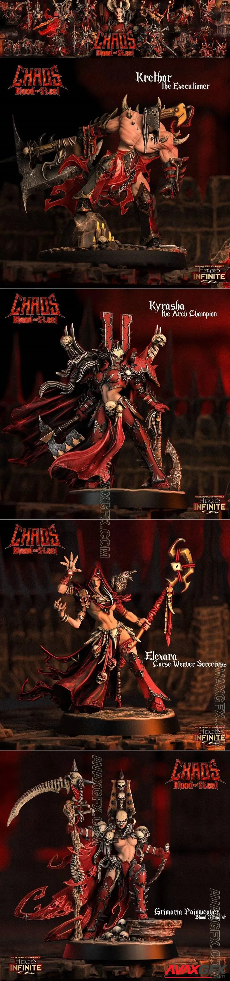 Heroes Infinite - Chaos, Blood and Steel January 2024 - STL 3D Model