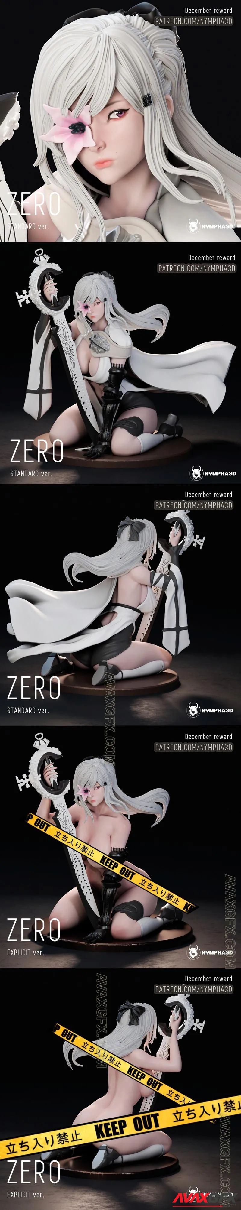 Zero - Drakengard 3 - STL 3D Model