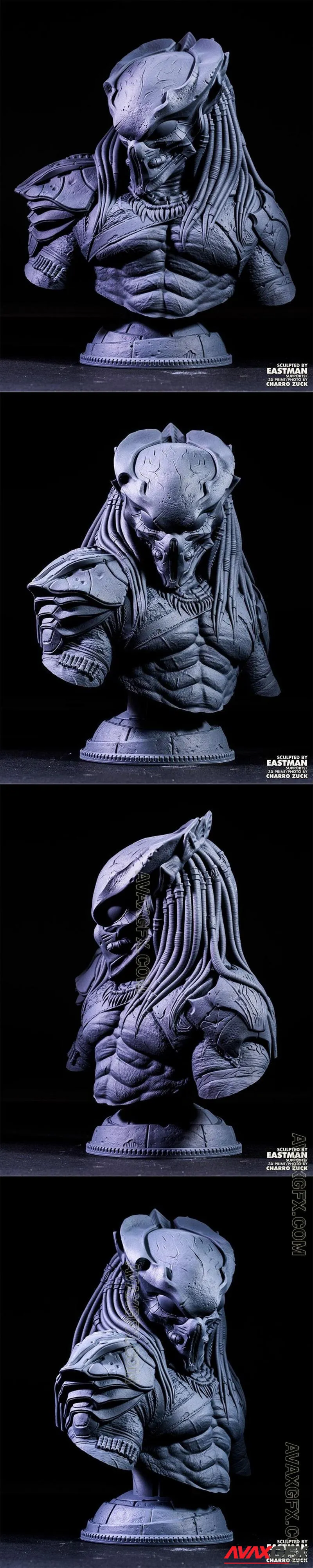 Predator Bust Resin - STL 3D Model