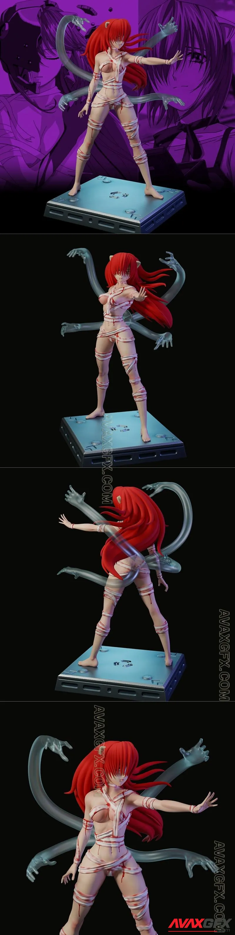 Lucy Elfen Lied - STL 3D Model