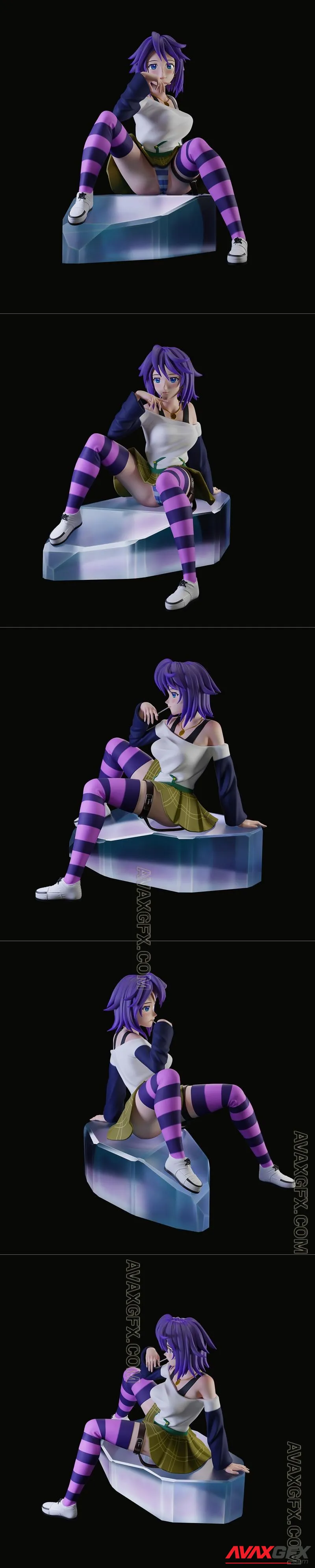 Mizore Shirayuki - Rosario and Vampire - STL 3D Model