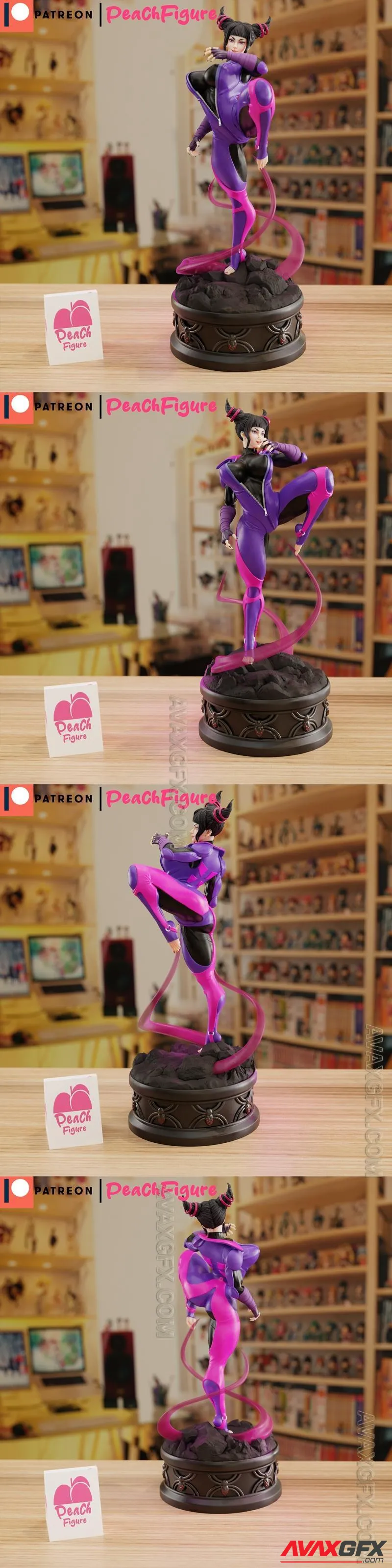 Peach Figure - Juri - STL 3D Model