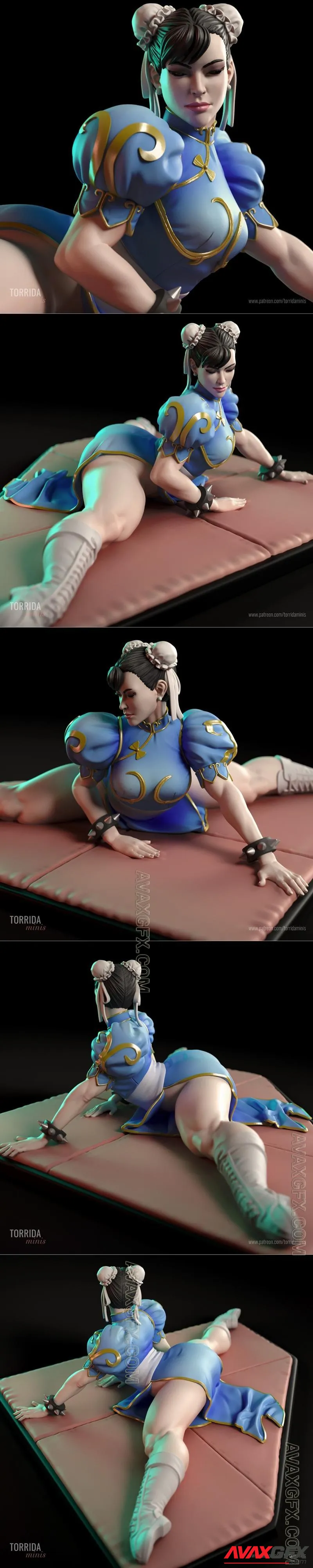 Torrida Minis - Chun-Li - STL 3D Model