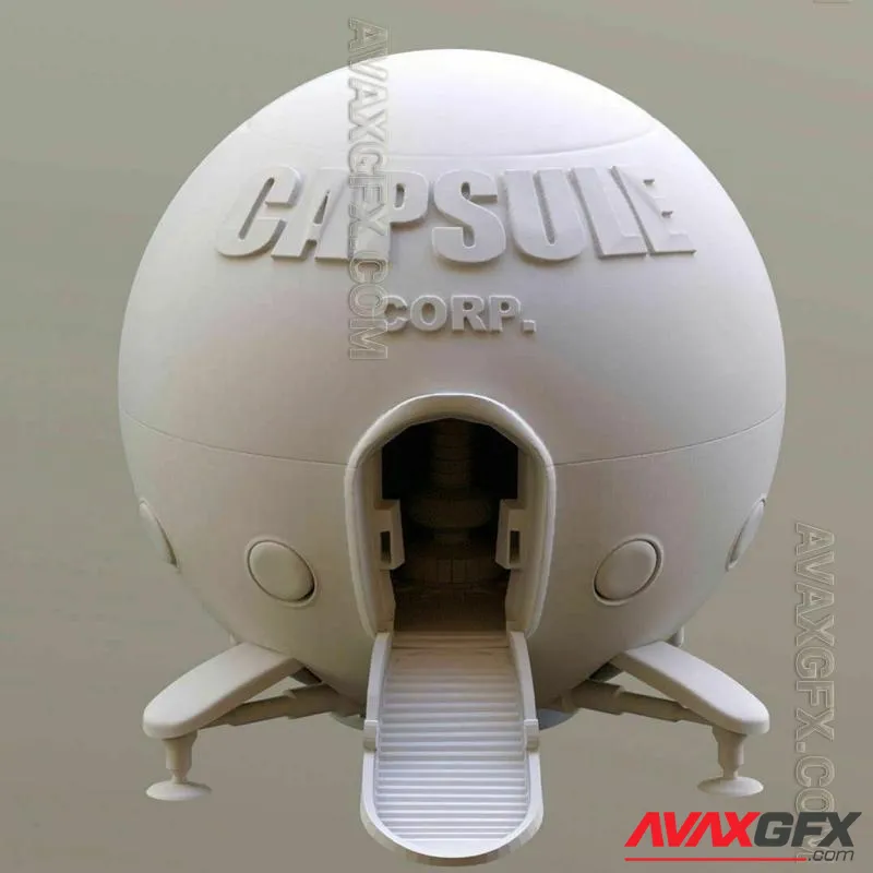 Nave Capsule CORP - STL 3D Model