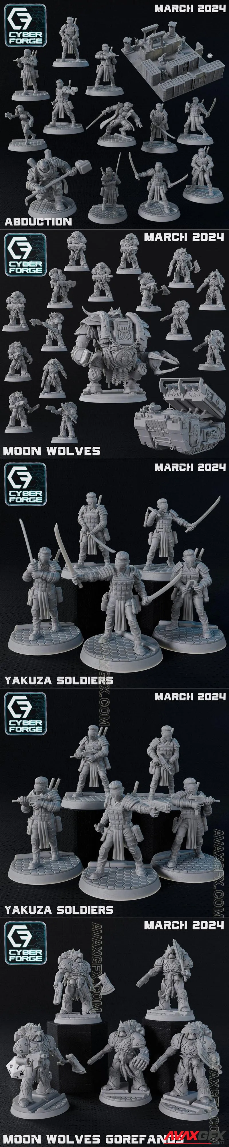 Cyber-Forge Miniatures March 2024 - STL 3D Model