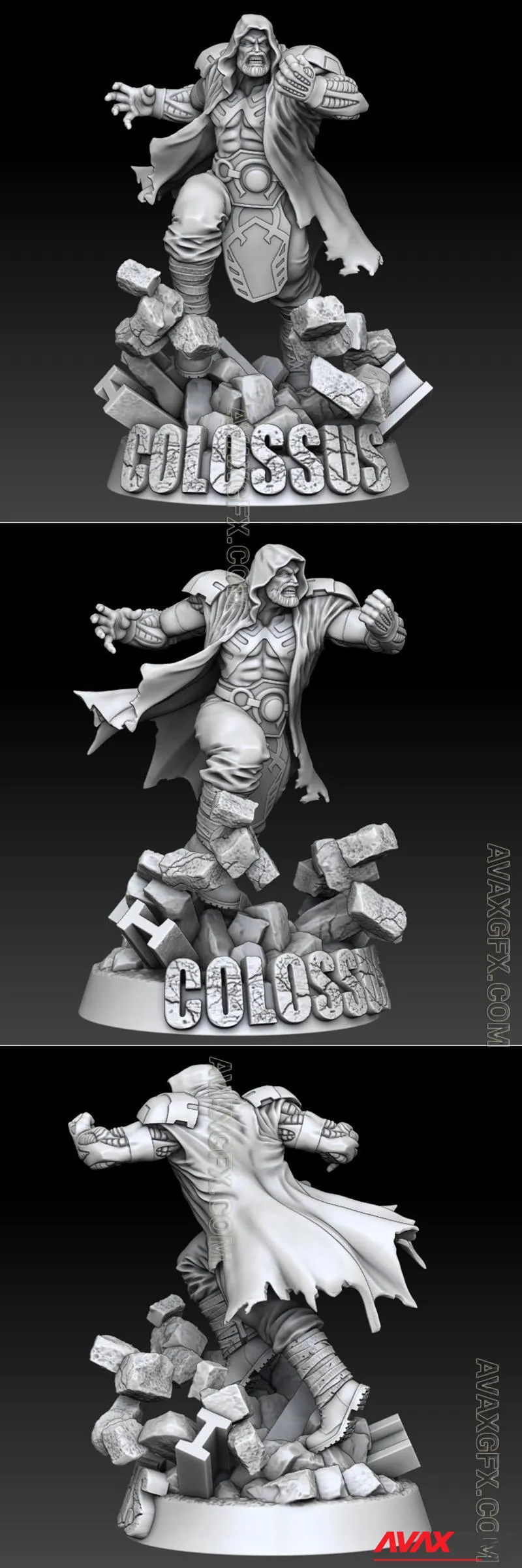 Mutant Horseman Colossus Statue - STL 3D Model