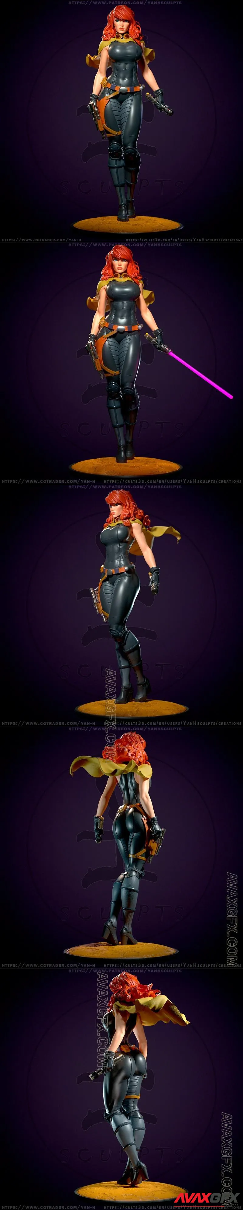 Yan-H - Mara Jade - STL 3D Model