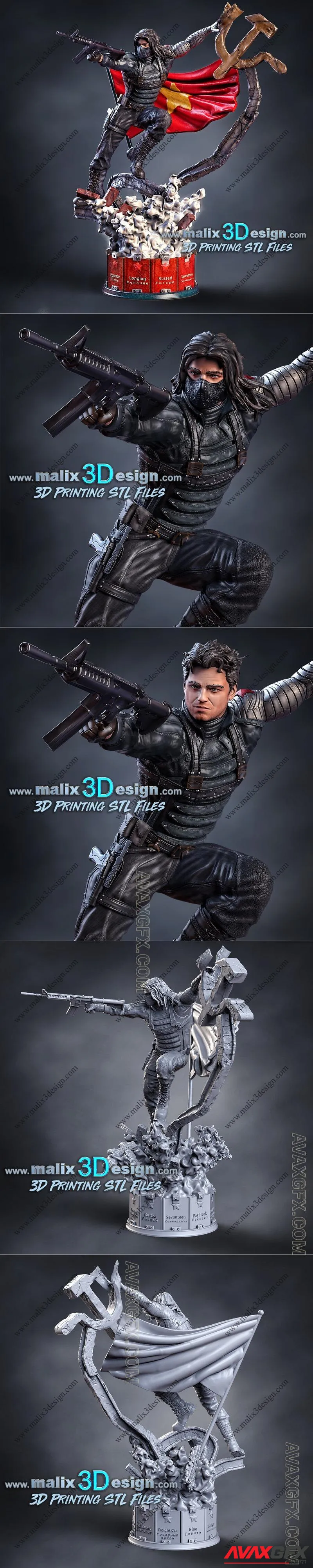 Sanix - Winter Soldier - STL 3D Model