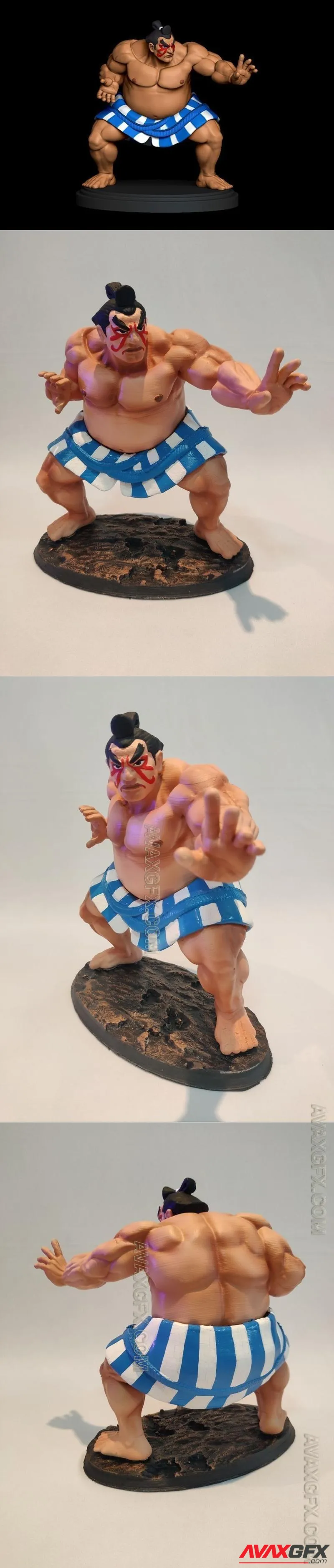 E-Honda Street Fighters - STL 3D Model