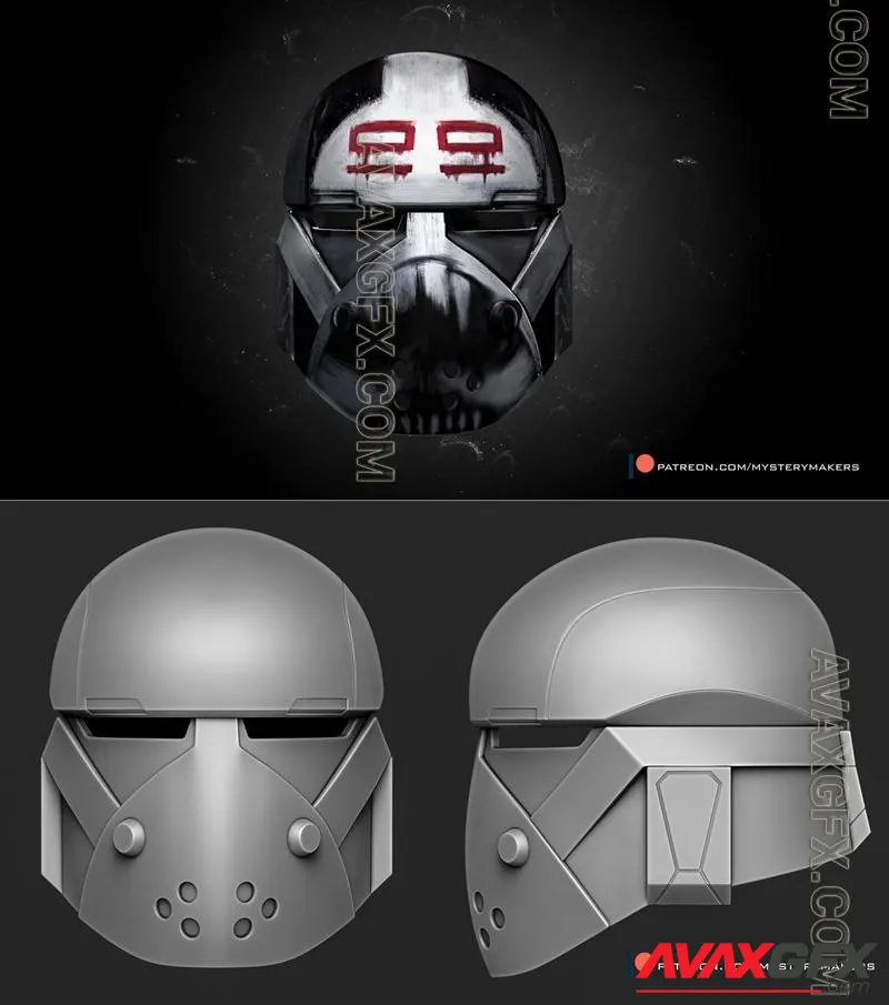 Wrecker Helmet - STL 3D Model