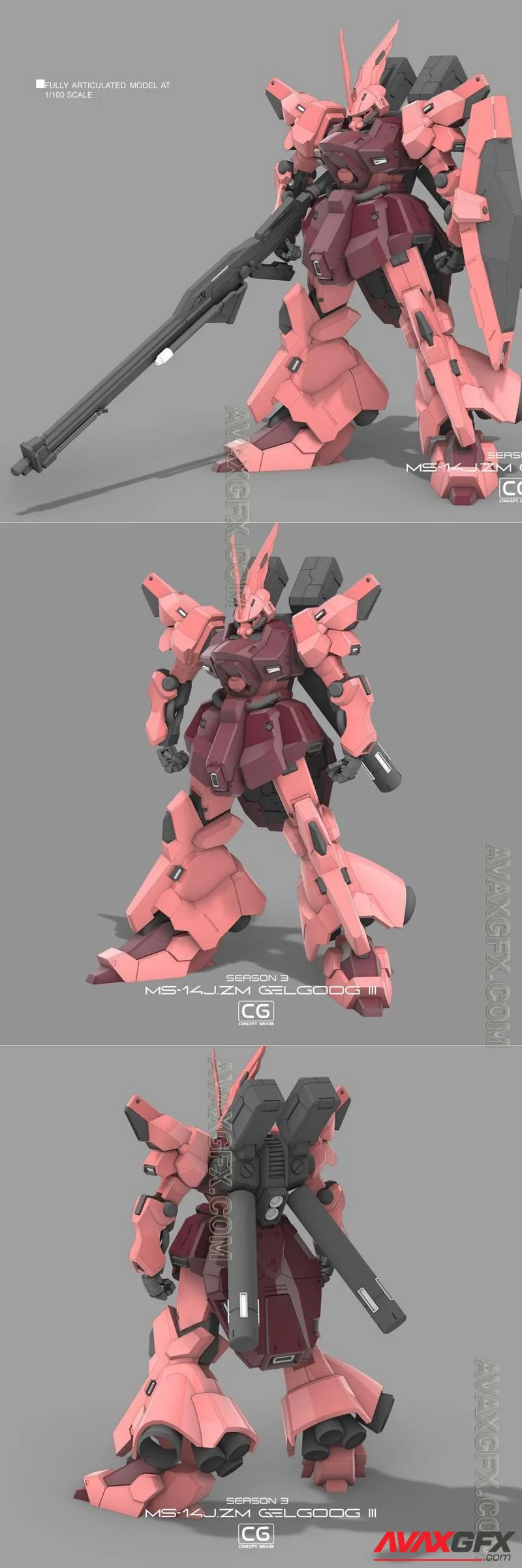 CG04 Gelgoog III - STL 3D Model