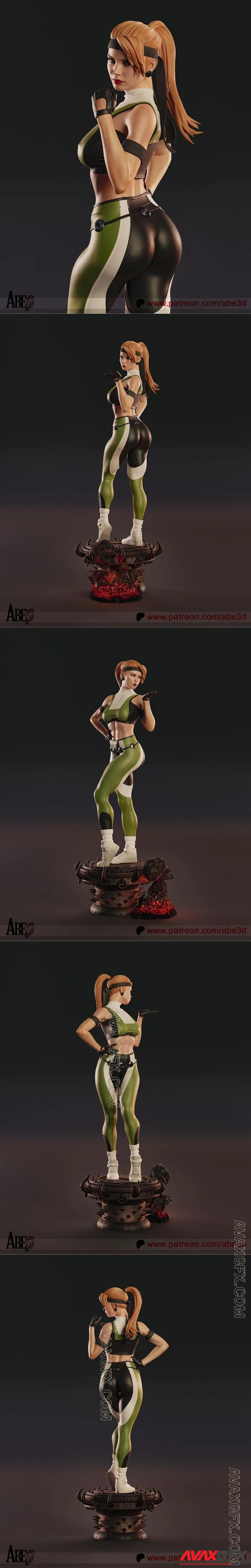 Abe3D - Sonya Blade - STL 3D Model