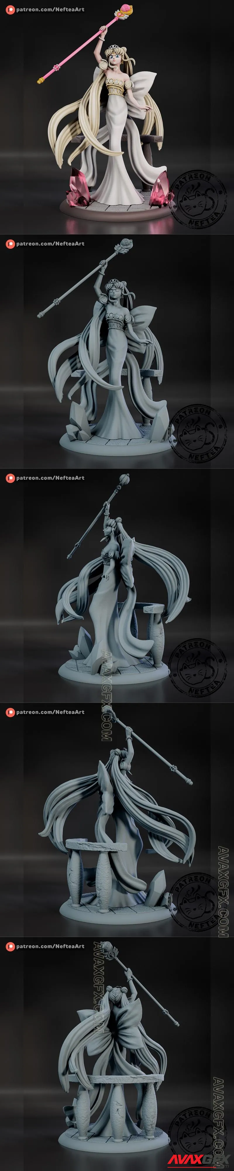 Neo Queen Serenity - STL 3D Model