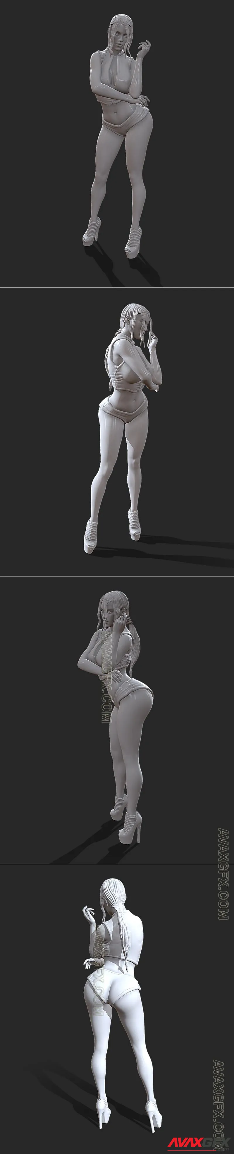 Dancer woman - STL 3D Model