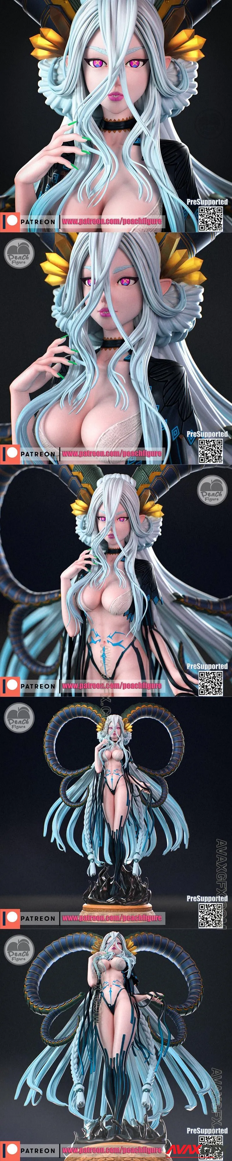 Peach Figure - Tiamat Fate - STL 3D Model