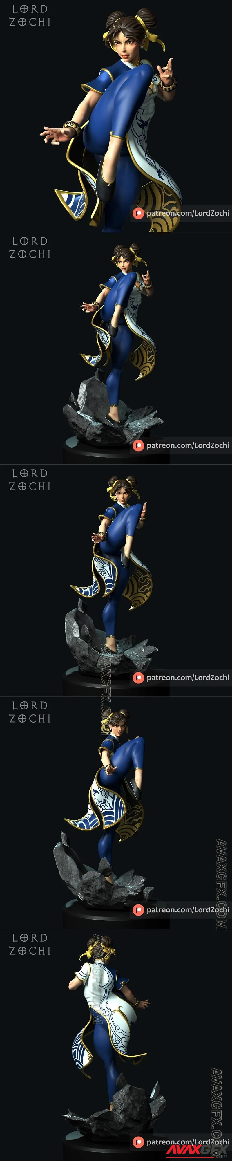 Lord Zochi - Chun Li - STL 3D Model